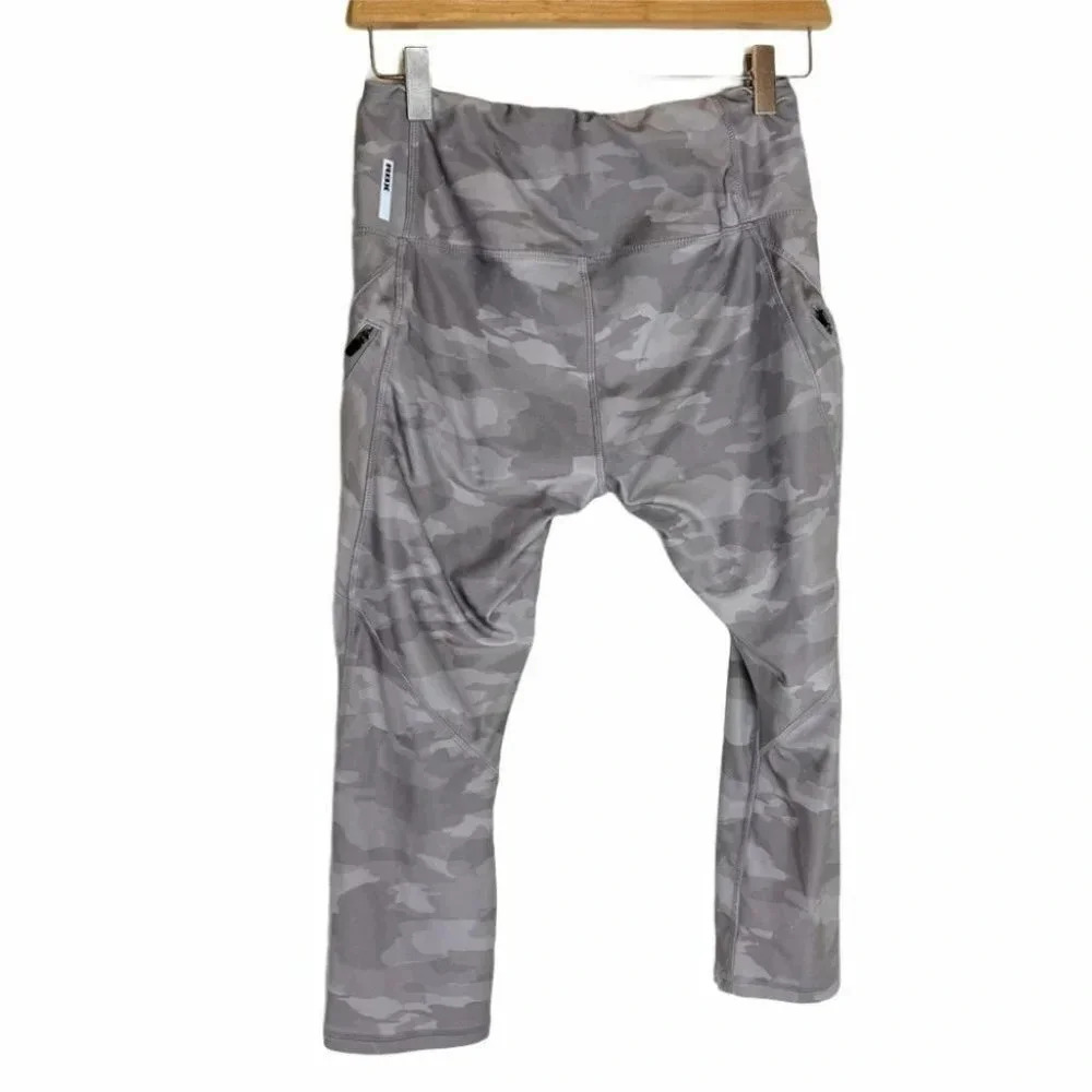 RBX S/M gray camo athletic capris leggings